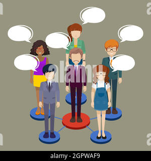 A network of people Stock Vector