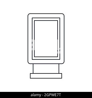 Advertising signs icon, outline style Stock Vector