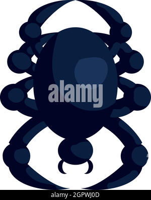 Halloween spider icon, cartoon style Stock Vector