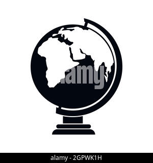 Globe icon, simple style Stock Vector