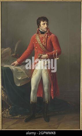 Napoleon Bonaparte as First Consul of France, 1803. Private Collection. Stock Photo