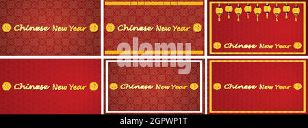 Happy new year background design for chinese new year Stock Vector