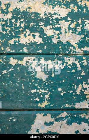 surface of painted wood planks, weathered, peeling painted boards background texture for designing Stock Photo