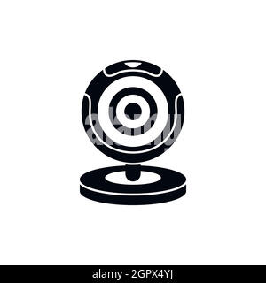 Webcam icon, simple style Stock Vector
