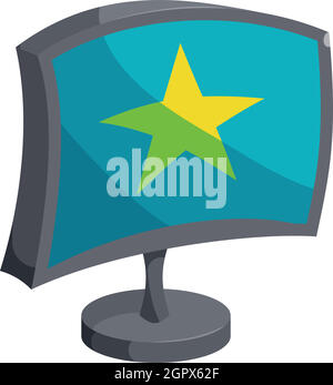 Monitor icon, cartoon style Stock Vector Image & Art - Alamy