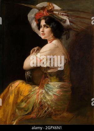 Rosario Guerrero as Carmen, c. 1908. Private Collection. Stock Photo