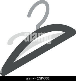 Hanger icon, isometric 3d style Stock Vector