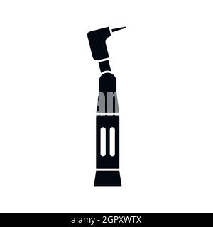 Dental drill icon, simple style Stock Vector