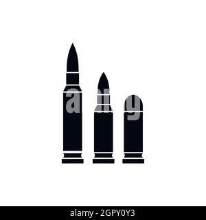 Bullets icon, simple style Stock Vector