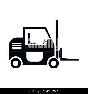 Forklift icon, simple style Stock Vector