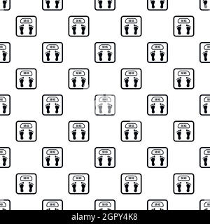 Electronic scale pattern, simple style Stock Vector
