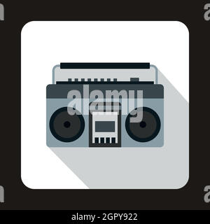 Boom box or radio cassette tape player icon Stock Vector Image & Art ...