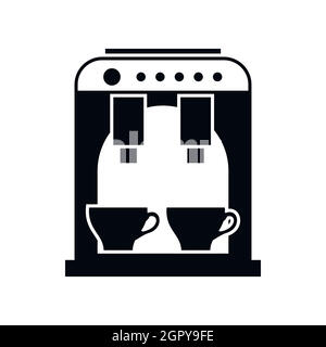 Coffee machine icon, simple style Stock Vector