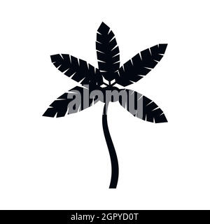 Palm tree with coconuts icon, simple style Stock Vector