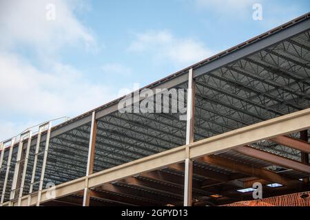 Building Base Assembly Housing frame assembly. Installation of residential building base of a ...