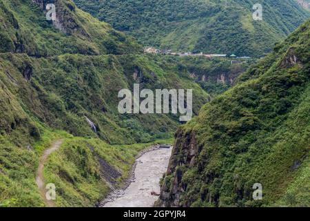 Valley of river Pastaza in Ecuador Stock Photo