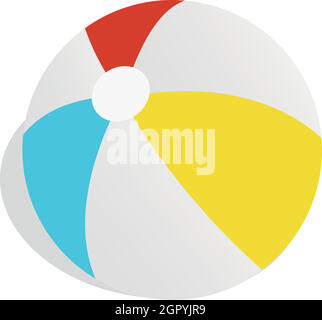 Colorful ball icon, isometric 3d style Stock Vector