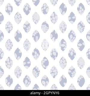 Nice Geometric Gray Seamless Pattern Design on White Background Stock Vector