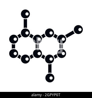 Molecule icon, simple style Stock Vector