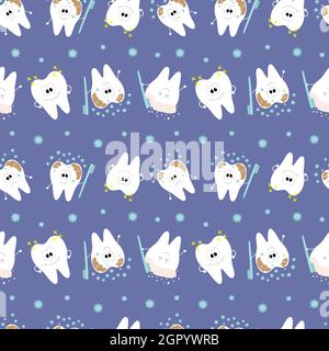 Teeth that show you how to get rid of dirt and germs. Stock Vector