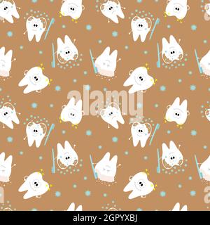 Teeth that show you how to get rid of dirt and germs. Stock Vector