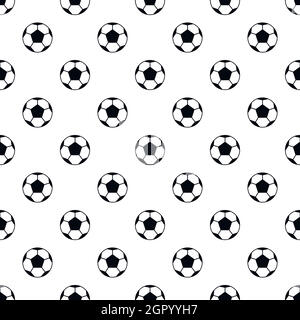 Soccer ball pattern, simple style Stock Vector