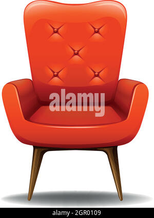 Orange chair Stock Vector