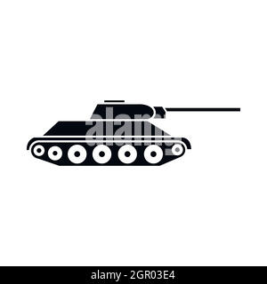 Panzer icon. Simple style no war poster background symbol. Panzer brand ...
