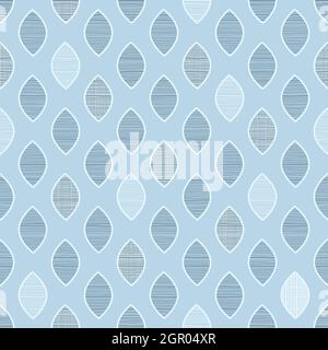 Teal Textured Geometric Seamless Pattern Design Stock Vector