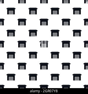 Garage pattern, simple style Stock Vector
