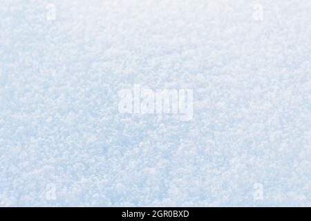 White snow background. First snow. Winter background. Stock Photo