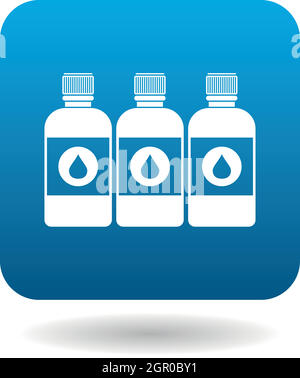 Printer ink bottles icon, cartoon style Stock Vector