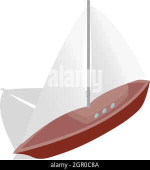 Boat icon, isometric 3d style Stock Vector