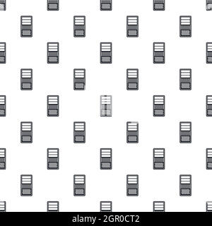 System unit of computer pattern, simple style Stock Vector