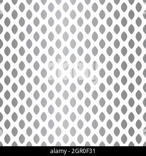 Silver Seamless Pattern Design on White Background Stock Vector