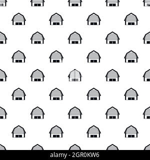 High garage pattern, simple style Stock Vector