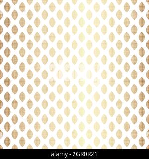 Gold Geometric Seamless Pattern Design on White Background Stock Vector