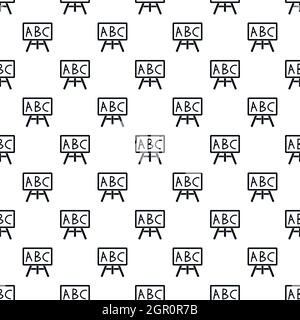 School board pattern, simple style Stock Vector
