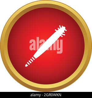 Air bomb icon in simple style Stock Vector