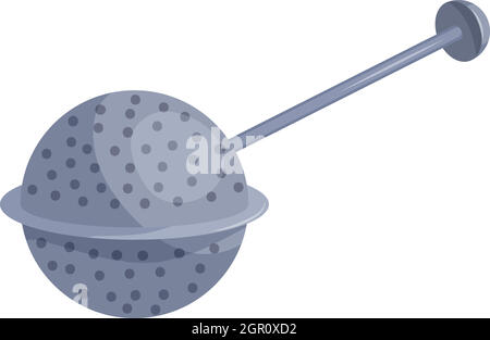Tea strainer icon, cartoon style Stock Vector