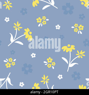 Floral colorful seamless pattern Stock Vector