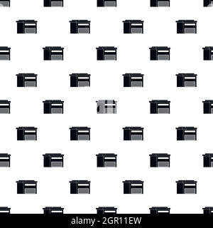 High barn pattern, simple style Stock Vector