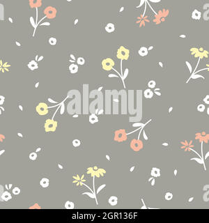 Floral colorful seamless pattern Stock Vector