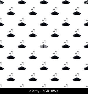 Earthquake pattern, simple style Stock Vector