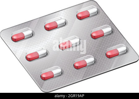 Medical capsules Stock Vector