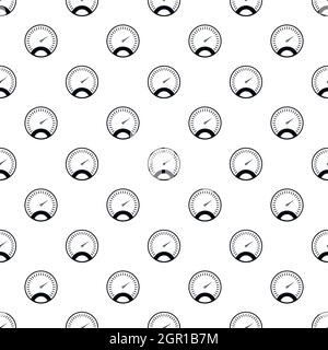 Speedometer with black background pattern Stock Vector