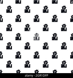 Fault of earth pattern, simple style Stock Vector