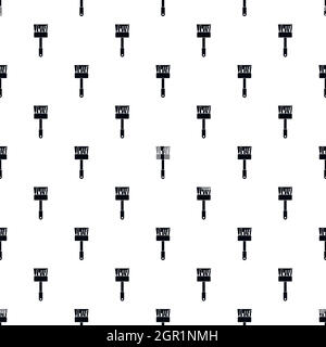Paint brush pattern, simple style Stock Vector
