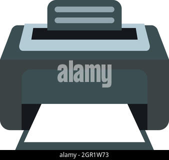 Printer icon, flat style Stock Vector