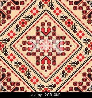 Romanian traditional pattern 224 Stock Vector